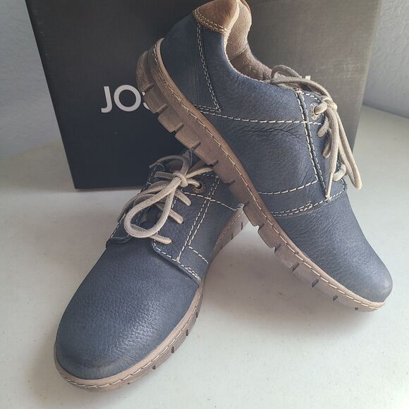 New Josef‎ Seibel Steffi 59 Ocean Leather Womens Shoes Casual Sneaker Flat EU 37 - Picture 1 of 7